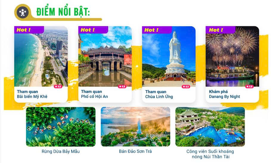 Tour Đà Nẵng – Sơn Trà – Hội An – Bà Nà – Ngũ Hành Sơn 3N2Đ