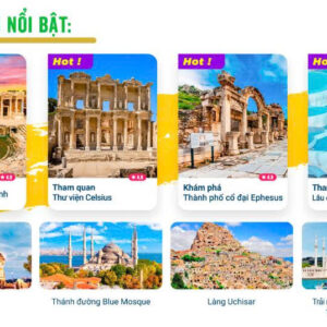 Tour Thổ Nhĩ Kỳ 8N7Đ – Bay Tối | Khám phá đất nước “ngã ba lục địa”