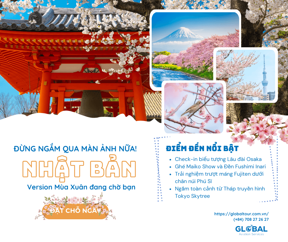 Tại sao nên du lịch Nhật Bản vào mùa xuân?